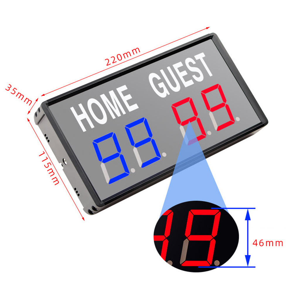 휴대용 4자리 LED 점수판 디지털 홈 게스트 점수 기 - Scoreboard Digital 리뷰 및 가격