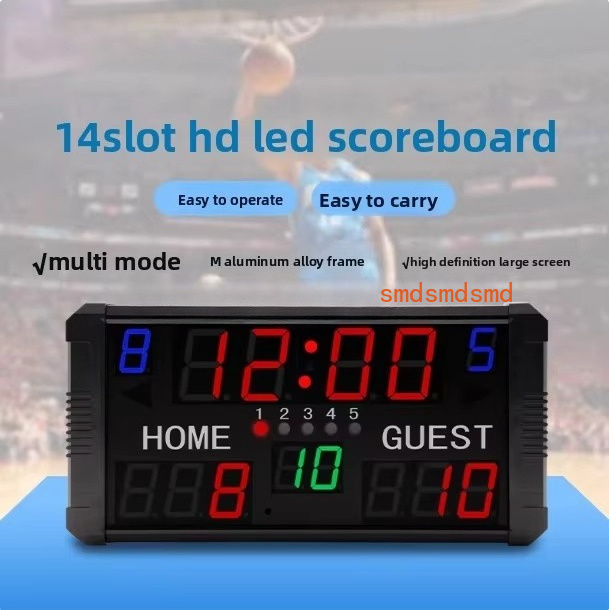 농구 경기용 전자 점수판, 24초 카운트다운 기능, 배 - Badminton Game 리뷰 및 가격