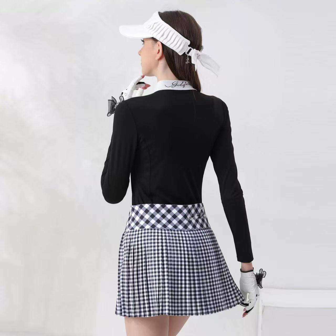여성용 가을용 긴팔 신축성 있는 골프 의류, 테니스,  - Badminton Outfit 리뷰 및 가격