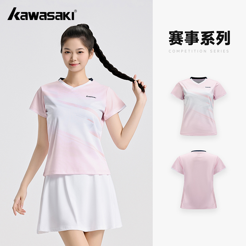가와사키 오리지널 여성용 배드민턴 셔츠 스포츠 통기성  - Badminton Outfit 리뷰 및 가격